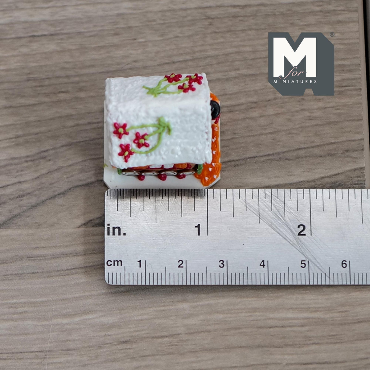 Miniature Gingerbread House Snowman Christmas Tree and Stars 1:12 Scale Dollhouse Food Decoration (Fake miniature) - J027