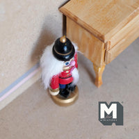 Dollhouse Christmas Decoration Miniature Long Hair Soldier Standing 3-1/8 inch tall (wood) -