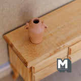 Miniature Clay Flower Vase 1:12 Scale Dollhouse Supplies Garden Pottery Planter 1-1/8 inch tall - B091