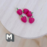 1:12 Dollhouse Supplies Miniature Vegetable 5 x Sweet Red Peppers 5/16 inch tall - D058