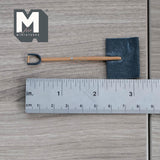 Dollhouse Supplies Miniature Snow Shovel 1:12 Scale Metal Blade Shovel with Wood Handle Snow Pusher 3-1/8 inch long - F076
