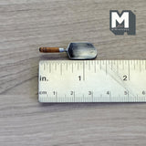 Miniature Metal Scoop with Wood Handle 1:12 Scale Dollhouse Grain Scoop 1-5/16 inch long - F081