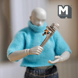 Dollhouse Supplies Miniature Pipe Wrench 1:12 Scale Metal Plumber’s Wrench Spanner 1-1/4 inch long - F081