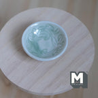 1:12 Scale Miniature Ceramic Fruit Bowl, Large, 1-5/8 inch dia., DIY Dollhouse Supply (light green)