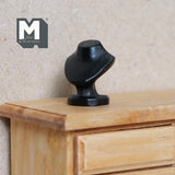 Miniature Jewelry Bust 1:12 Scale Dollhouse Necklace Stand Display Bust Jewelry Mannequin 7/8 inch tall (resin) (black) - G067