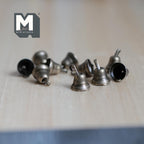 Miniatura in scala 1:12 campanelle natalizie, set da 10, ciondoli a campana in metallo con anello, Ø 1/4 inch, accessori fai da te per casa delle bambole (bronzo anticato)