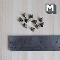 1:12 Scale Miniature Christmas Bells, Set of 10, Metal Bell Charms with Loop, 1/4 inch Diameter, DIY Dollhouse Supply (antique bronze)