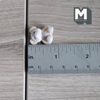 1/12スケール ミニチュア子熊のぬいぐるみ ドール用、高さ約1.9cm、ドールハウス製作用（フロッキー加工）（ベージュ）
