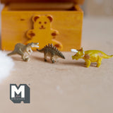 Dollhouse Miniature 1:12 Scale Kid's Dinosaur Toy Set of 3 , 1-3/16 inch long (plastic) - G037