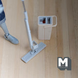 Dollhouse Supplies Kitchen Mob and Bucket Set 1:12 Scale Miniature Flat Floor Mob 4-1/4 inch long  (beige) - B073