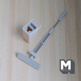 Dollhouse Supplies Kitchen Mob and Bucket Set 1:12 Scale Miniature Flat Floor Mob 4-1/4 inch long  (beige) - B073
