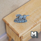 Miniature Metal Unicorn , 1:12 Dollhouse Decoration Unicorn - C025