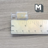 Miniature Glass Vase 1:12 Scale Water Bottle Dollhouse Supplies Decoration 1-1/8 inch tall (clear) (Z)