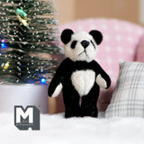 Miniature Panda Plush Doll 1:12 Dollhouse Panda Doll with Flexible Limbs 2-1-16 inch tall (from WMB) (short) - H047