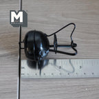 1:12 Scale Miniature Metal Charcoal Kettle Grill with Lid, 3 Legs, 2-3/8 inch tall, DIY Dollhouse Supply (black)