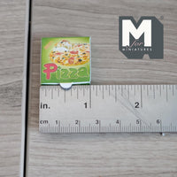 1:12 Dollhouse Miniature Pizza with Hot Pizza Box 7/8 inch dia. - E030