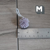 Miniature Shower Loofah Mini Bath Pouf Bath Sponge Shower Puff Loofah Sponge 7/8 inch dia. (gray) - D069