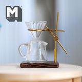 Miniature Coffee Dripper Stand with Glass Dripper and Carafe 1:12 Scale Drip Brewer - C073