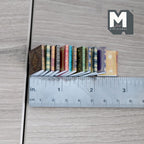 Assorted 1:12 Miniature Hardcover Book Set of 12 (all blank pages) - C039
