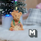 Figurine miniature d'ours à l'échelle 1:12 tenant une poupée, 3,2 cm de haut, accessoire de maison de poupée DIY (résine)