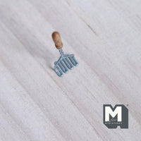 Miniature Potato Masher 1:12 Scale Dollhouse Hand Spud Masher with Wood Handle 1-1/8 inch long (metal) - F049