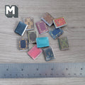 1:12 Scale Miniature Hardcover Books with Patterned Covers, Set of 12, 13/16 inch tall, DIY Dollhouse Supply (all blank pages)