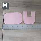 Tapis de bain miniature et tapis de contour WC en forme de U, échelle 1:12, lot de 2, 9,8 cm de long, accessoire pour maison de poupée DIY (rose)