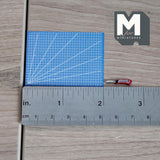Miniature Cutting Mat and Knife 1:12 Scale Craft Mat Cutting Board (cardstock) (blue) - C037