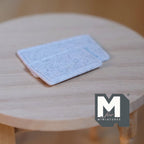 1:12 Scale Miniature Cutting Boards, Set of 2, 1-7/16 inch long, DIY Dollhouse Supply (white)