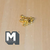 Dollhouse Supplies Triple Coat Hook 1:12 Scale Miniature Metal Wall Hanger Hooks 13/16 inch tall (metal plated) - C050