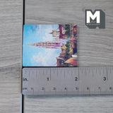 1:12 Miniature Canvas European Cathedral , Miniature Painting 1-9/16 inch tall (printed on canvas) (small) - F055