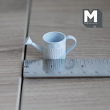 Miniature Metal Watering Pot 1:12 Scale Metal Flower Water Pot 13/16 inch tall (light blue) - B058