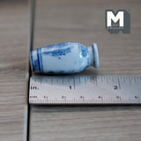 Dollhouse Supplies Ceramic Sleeve Vase 1:12 Scale Miniature Cylindrical Rolwagen Vase 1-9/16 inch tall - B070