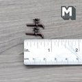 1:12 Scale Miniature Garden Tap Spigot, Wall Mount, Set of 2, 1/2 x 3/8 inch, DIY Dollhouse Supply (bronze)