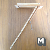 Dollhouse Supplies Folding Ladder Attic Stairs with Rungs 1:12 Scale Miniature Attic Folding Ladder 9-5/8 inch long (wood) - I026