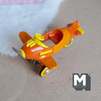 Miniature Metal Baby Airplane 1:12 Scale Dollhouse Baby Doll Aeroplane 3-9/16 inch long - F001