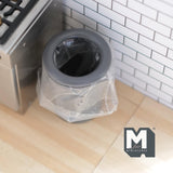 Miniature Trash Can with Bag Rim 1:12 Scale Dollhouse Kitchen Garbage Can Rubbish Bin Waste Bin 2-1/16 inch tall (plastic) - D074