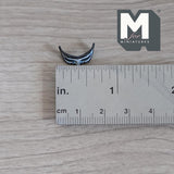 Miniature Venetian Style Half Mask 1:12 Scale Dollhouse Halloween Columbine Mask Wall Plaque 1/4 inch tall (plastic) (white) - B048