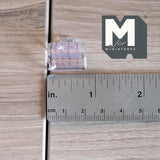 Miniature Measuring Cup with Measurements 1:12 Scale Dollhouse Supplies Glass Portion Cup with Handle 13/16 inch tall (glass) - A097