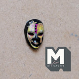 Miniature Venetian Mask Tear Drop 1:12 Scale Dollhouse Halloween Mask Wall Plaque 3/4 inch tall (plastic) - B048
