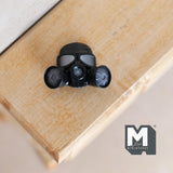 Miniature Gas Mask 1:12 Scale Dollhouse Halloween Chemical Mask Wall Plaque 13/16 inch tall (plastic) (non working) - B048