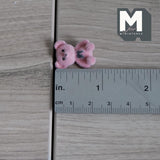 Dollhouse Supplies Miniature Bear Cub Doll 1-5/16 inch tall (flocked skin) (rosé) - G023