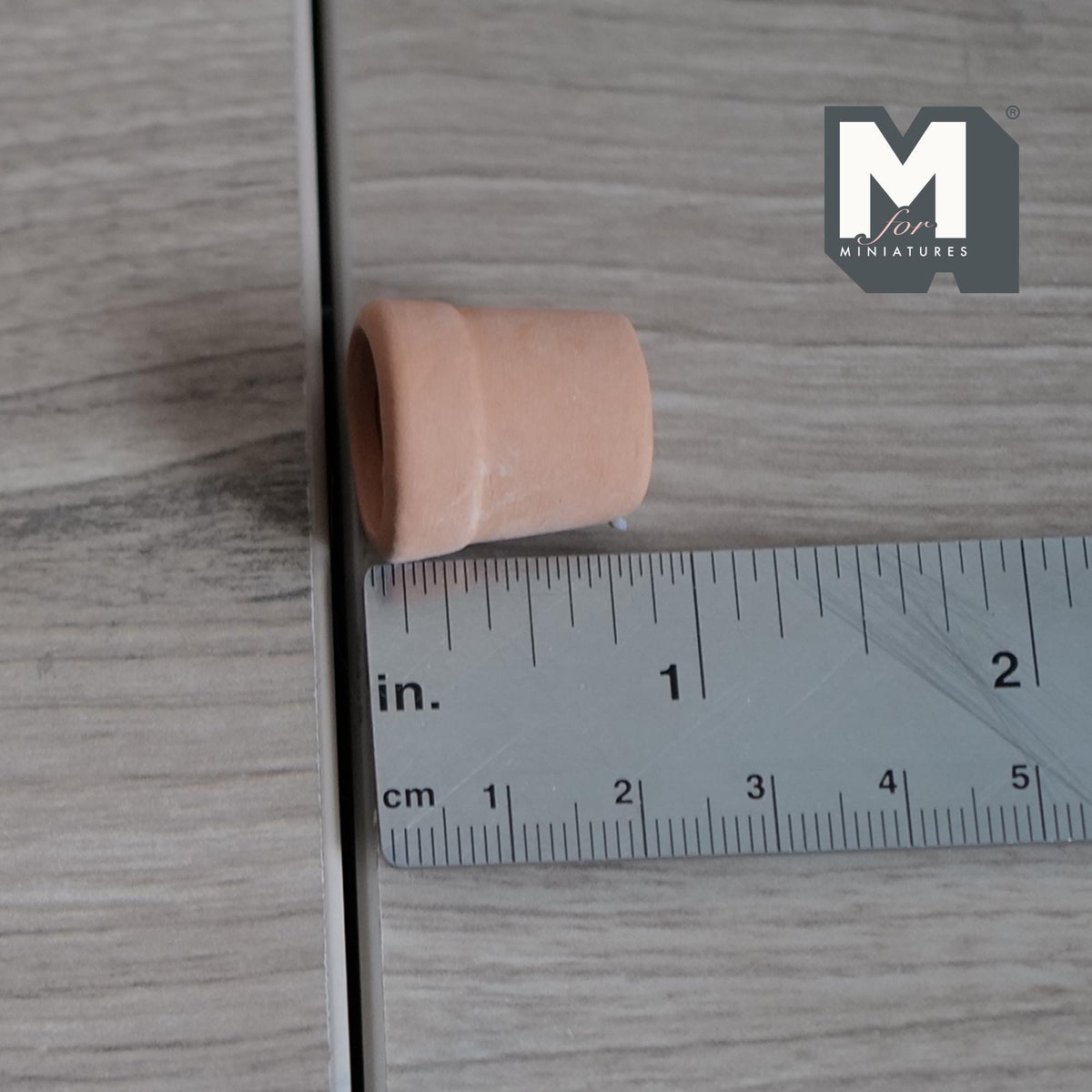 1:12 Scale Miniature Clay Flower Pot, Round Tapered, 13/16 inch tall, DIY Dollhouse Supply (terracotta)