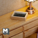 Miniature Wooden Cigar Box 1:12 Scale Dollhouse Supplies Decoration Cigar 1-1/8 inch wide (wood) (unreal) - E080