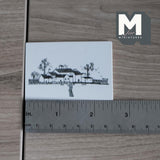 Miniature Painting Small Village Clustered Homes and Trees 1:12 Scale Dollhouse Decoration Painting with Wood Backing 2-9/16 inch wide-F050