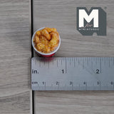 Miniature Bucket of Fried Chicken 1:12 Scale Dollhouse Fried Food - E034