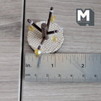 1:12 Scale Miniature Cat Tree with Scratching Posts and Ball Toys, 1-1/4 inch tall, DIY Dollhouse Supply (wood)