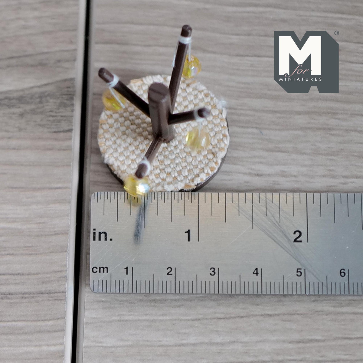 1:12 Scale Miniature Cat Tree with Scratching Posts and Ball Toys, 1-1/4 inch tall, DIY Dollhouse Supply (wood)