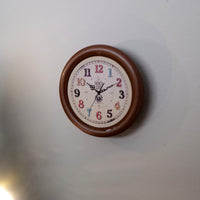 Miniature Wall Clock 1:12 Scale Hanging Round Clock 1-1/8 inch dia. (plastic) - B051