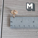 1:12 Scale Miniature Metal Single Lever Faucet, 9/16 inch tall, DIY Dollhouse Supply (brass)